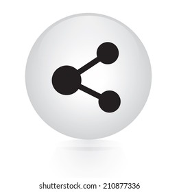 database circular button web icon