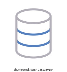 database colour line vctor icon