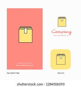 Database  Company Logo App Icon and Splash Page Design. Creative Business App Design Elements