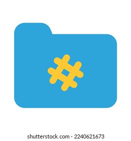 Database Computer Folder Icon Flat
