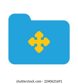 Database Computer Folder Icon Flat