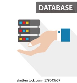 Database concept,vector