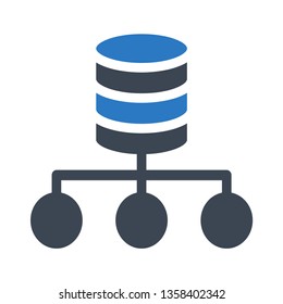 database connection glyph double color
