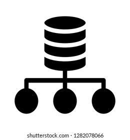 database connection glyphs icon 