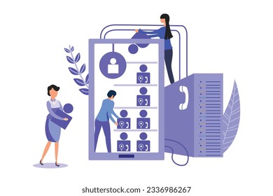 Database Contacts Marketing Landing Page