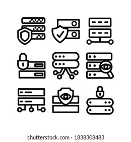 database cyber icon or logo isolated sign symbol vector illustration - Collection of high quality black style vector icons
