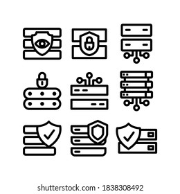 database cyber icon or logo isolated sign symbol vector illustration - Collection of high quality black style vector icons
