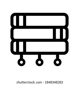 database cyber icon or logo isolated sign symbol vector illustration - high quality black style vector icons
