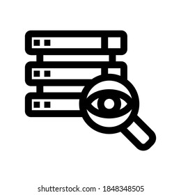 database cyber icon or logo isolated sign symbol vector illustration - high quality black style vector icons
