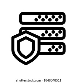 database cyber icon or logo isolated sign symbol vector illustration - high quality black style vector icons
