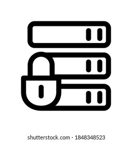 icono de base de datos o logotipo símbolo de signo aislado ilustración vectorial - iconos vectoriales de estilo negro de alta calidad
