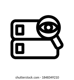 database cyber icon or logo isolated sign symbol vector illustration - high quality black style vector icons
