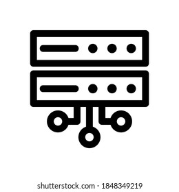 database cyber icon or logo isolated sign symbol vector illustration - high quality black style vector icons
