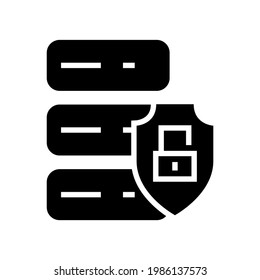 database cyber icon or logo isolated sign symbol vector illustration - high quality black style vector icons
