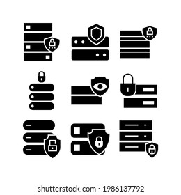 database cyber icon or logo isolated sign symbol vector illustration - Collection of high quality black style vector icons
