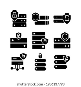 Cyber-Symbol oder Logo einzeln auf einer Datenbank - Vektorgrafik - Kollektion von Vektorsymbolen mit hoher Qualität
