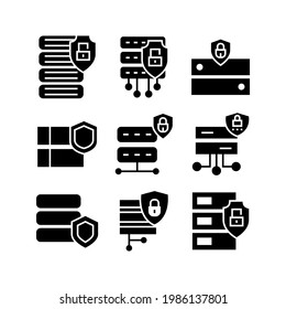 database cyber icon or logo isolated sign symbol vector illustration - Collection of high quality black style vector icons
