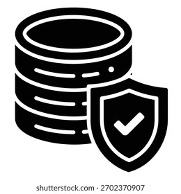 Iconos de protección de bases de datos y centros de datos