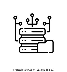 Database Data Storage Server Information Icon Design