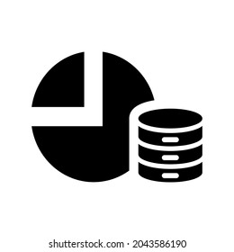 Database diagram icon.data,arrow (vector illustration)