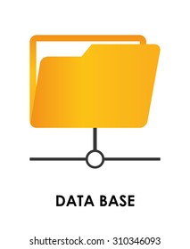 Database digital design, vector illustration eps 10.