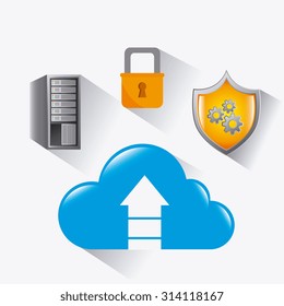 Database digital design, vector illustration eps 10.