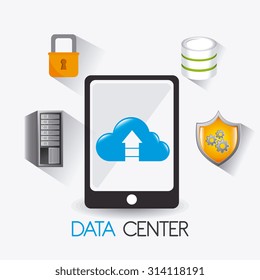 Database digital design, vector illustration eps 10.