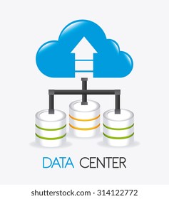 Database digital design, vector illustration eps 10.