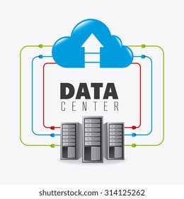 Database digital design, vector illustration eps 10.