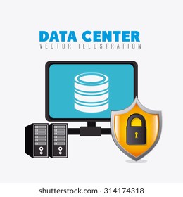 Database digital design, vector illustration eps 10.