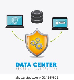 Database digital design, vector illustration eps 10.