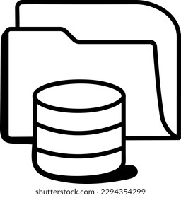 Descarga de un icono de doodle de base de datos