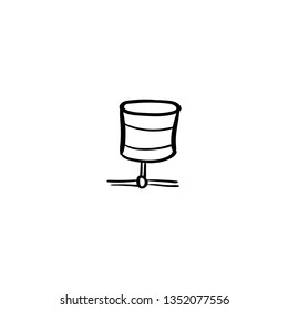 database doodle icon vector drawing