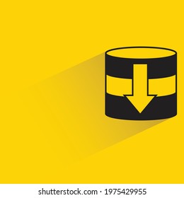 database download on yellow background