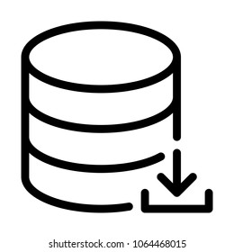 Database Download Symbol