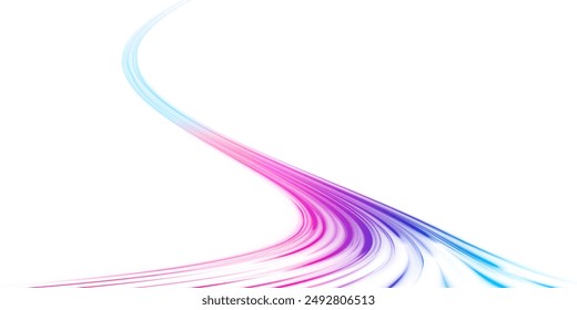 Database fast data transfer acceleration. Abstract vector fire circles, sparkling swirls and energy light spiral frames. Speed connection vector background. Vector png swirl trail effect.	