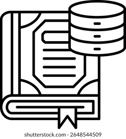 Design do Ícone de Estilo Preenchido do Banco de Dados