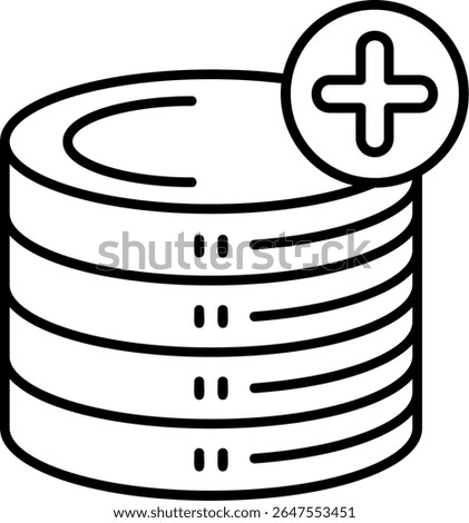 Database Filled Style Icon Design