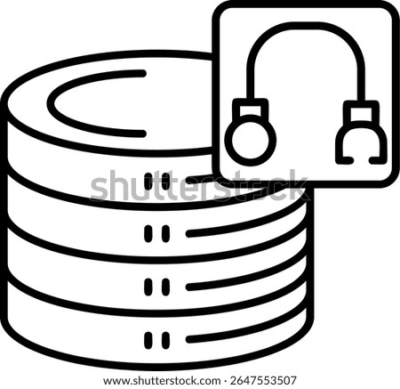 Database Filled Style Icon Design
