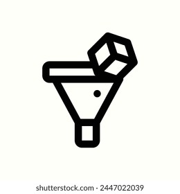 database, filter icon, isolated icon in light background, perfect for website, blog, logo, graphic design, social media, UI, mobile app