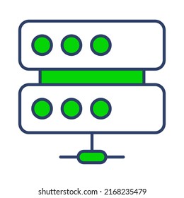  database Finance Related Vector Line Icon. Editable Stroke Pixel Perfect.