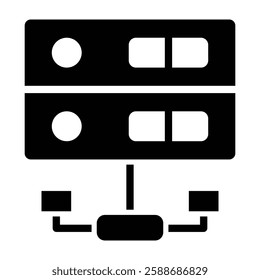 Database Glyph Icon Design For Personal And Commercial Use