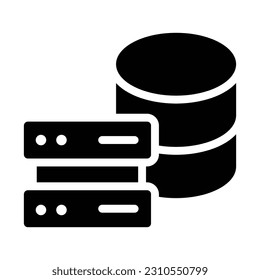 database glyph icon illustration vector graphic