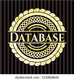 Database gold shiny badge
