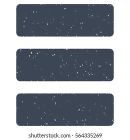 Database grainy textured icon for overlay watermark stamps. Flat symbol with dust texture. Dotted vector smooth blue ink rubber seal stamp with grunge design on a white background.
