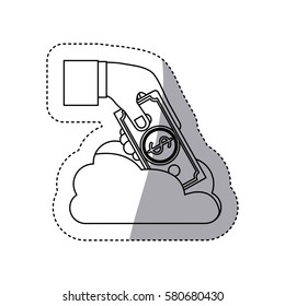 database hosting icon stock image, vector illustration design
