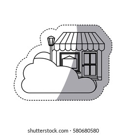 database hosting icon stock image, vector illustration design