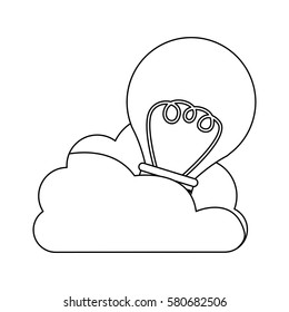 database hosting icon stock image, vector illustration design