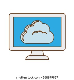 database hosting related icon image, vector illustratuion