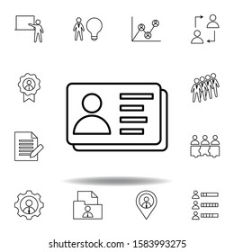 Database, human resources, icon. Set of hr elements. Can be used for web, logo, mobile app, UI, UX